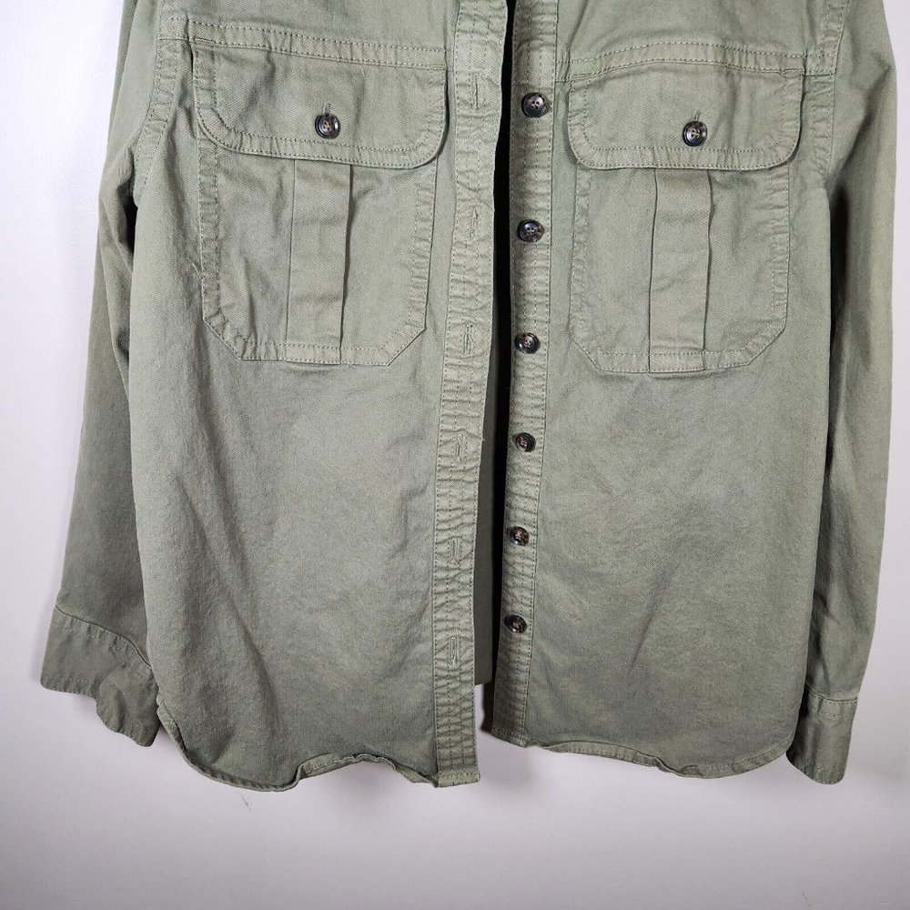 Banana Republic Womens Utility Chore Shacket Jacket Size XS Green Oversized - Picture 4 of 10